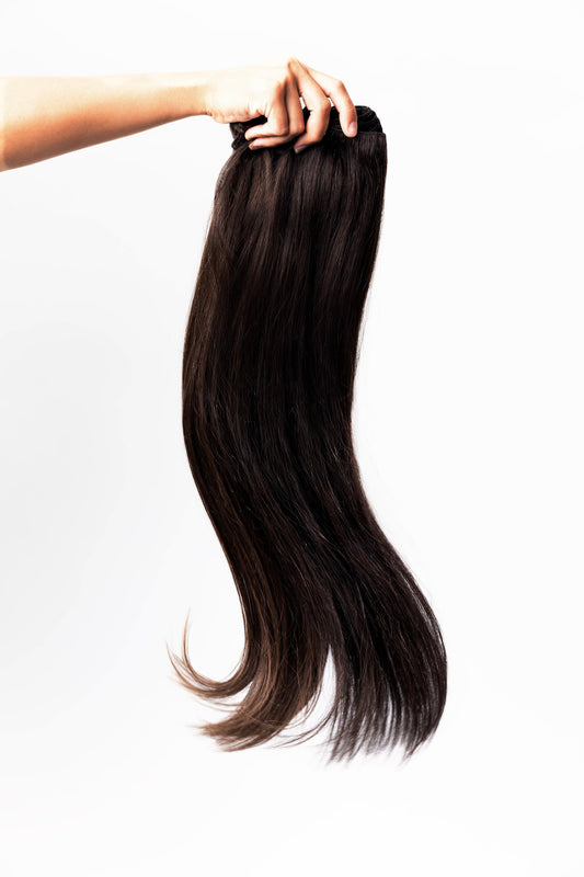 DARK BROWN CLIP IN EXTENSION